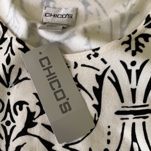 Chico’s silk and rayon top. Size 1. New with tag. - Picture 6 of 6